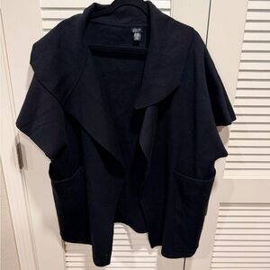 Sleeveless Black Women's Sweater